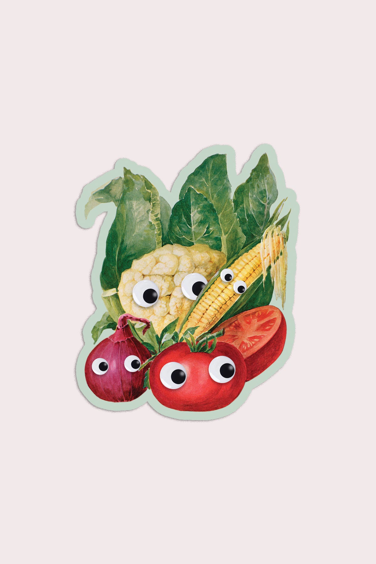 Autocollant "Googly Veg"