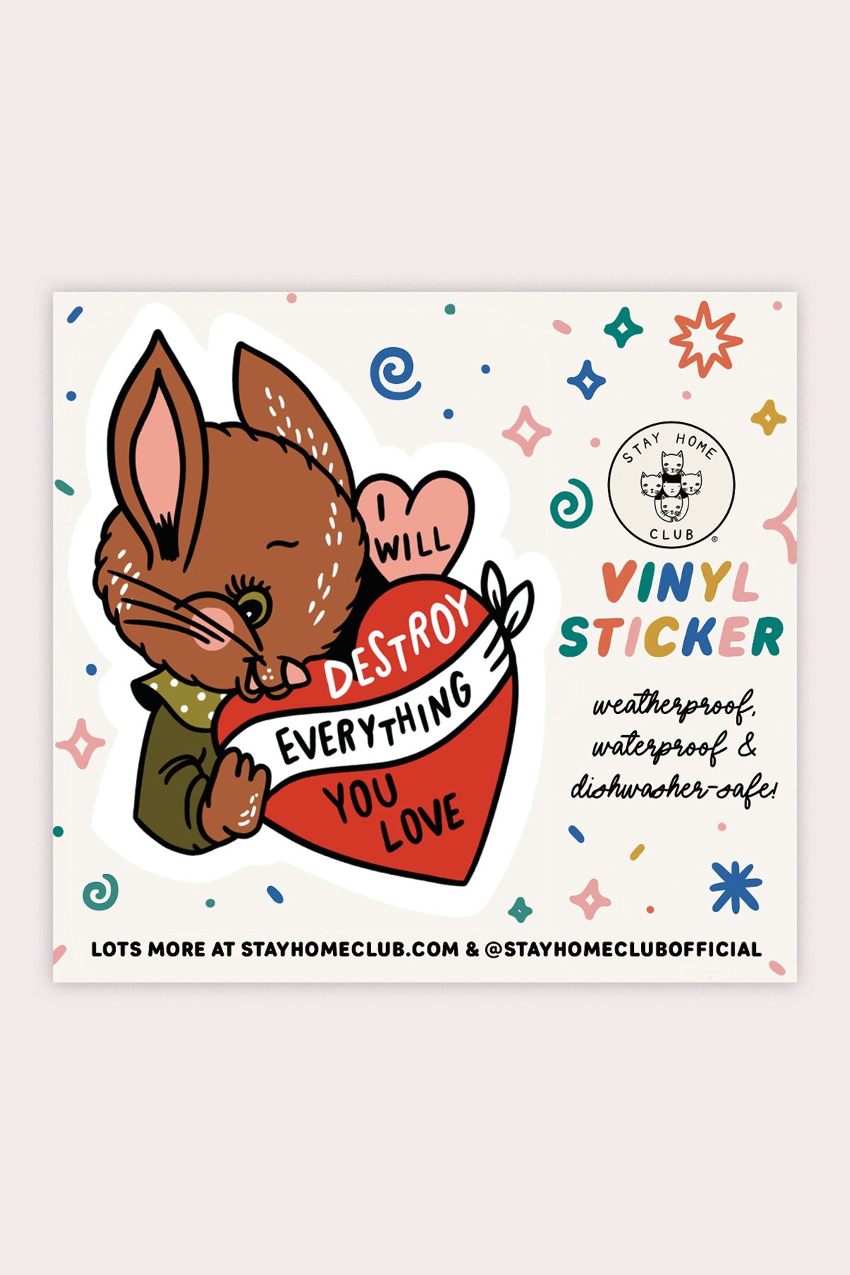 Autocollant 'Destroy (Bunny)'