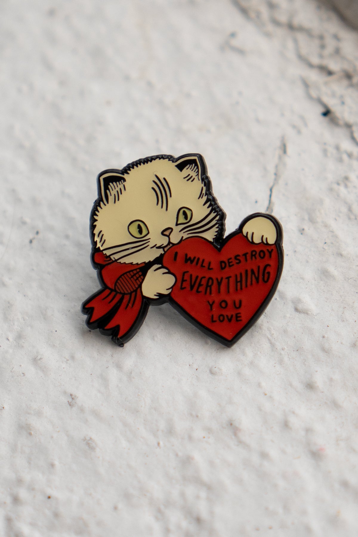 Épinglette 'Destroy Cat'