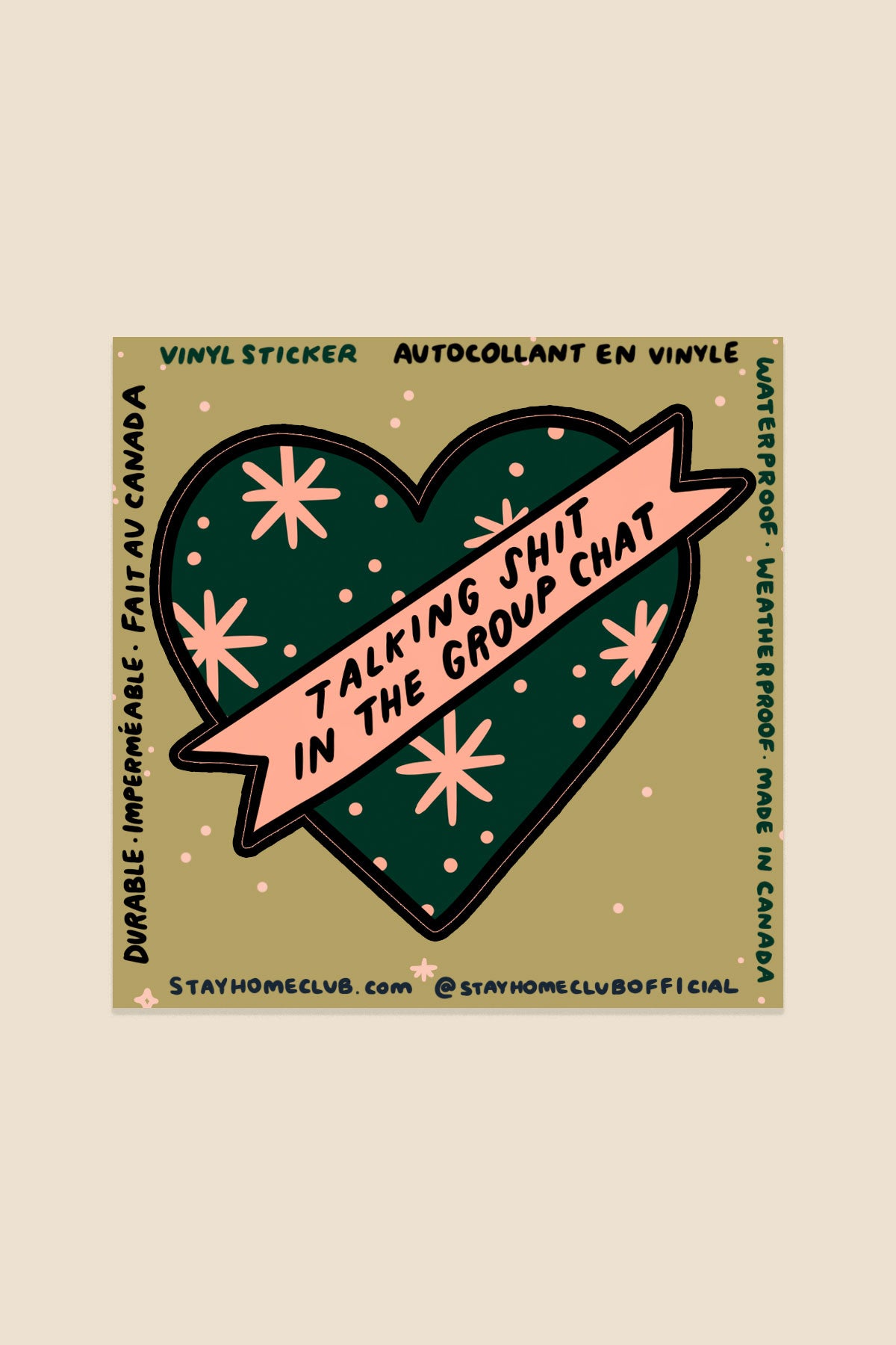 Autocollant 'Group Chat Heart'