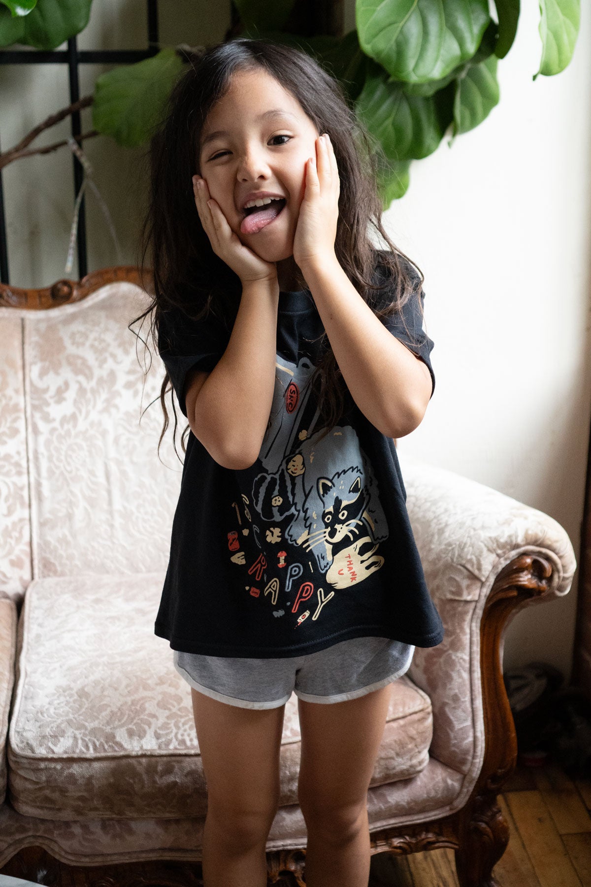 T-shirt enfant 'Scrappy Raccoon'