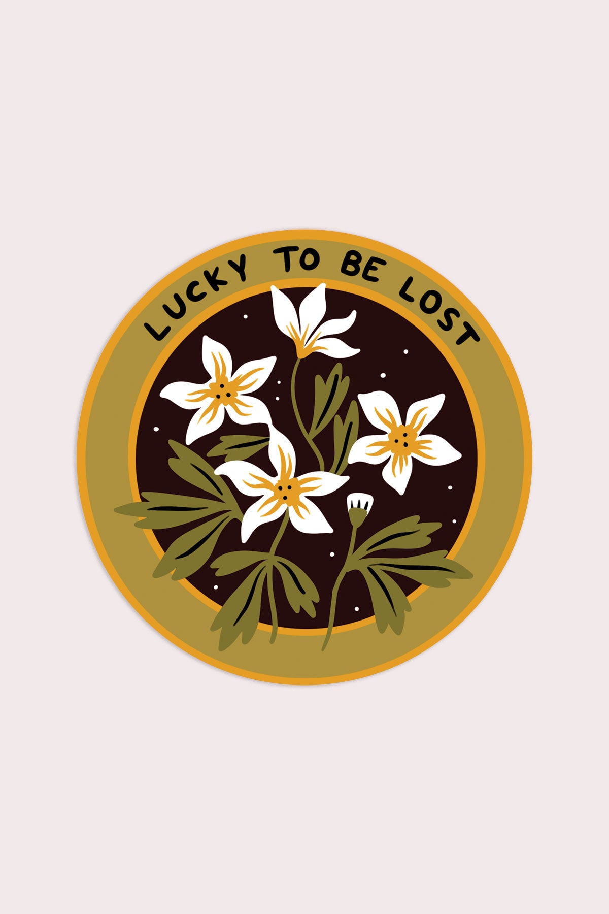 Autocollant 'Lucky To Be Lost'