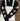 Black long-sleeved t-shirt with swans printed down each arm layered under off-white overalls.