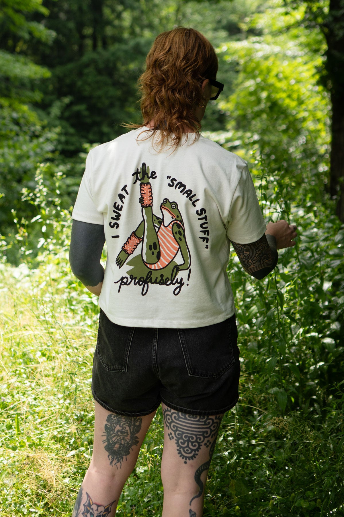 T-Shirt Carré NL 'Sweat the Small Stuff'