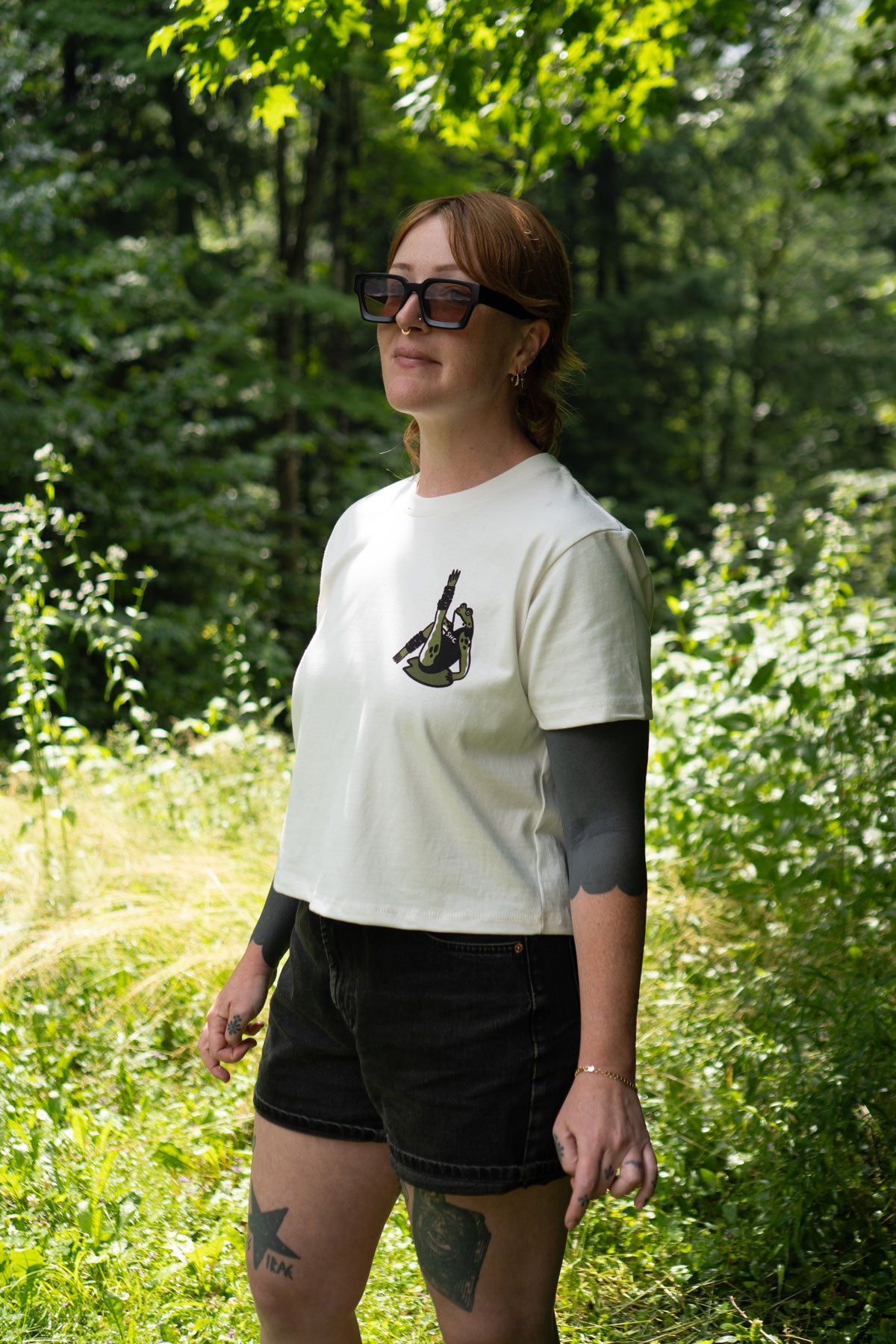 T-Shirt Carré NL 'Sweat the Small Stuff'