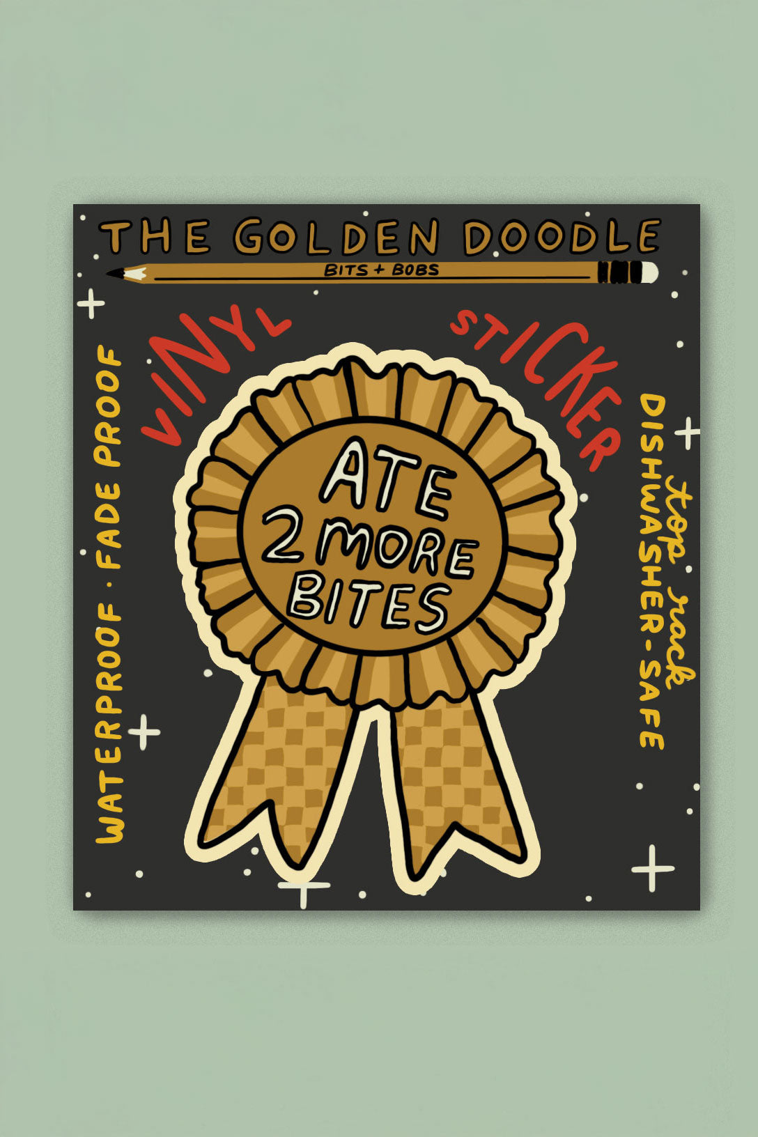 Autocollant 'Ate 2 More Bites'