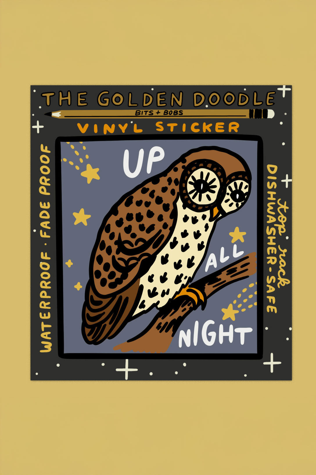 Autocollant 'Up All Night