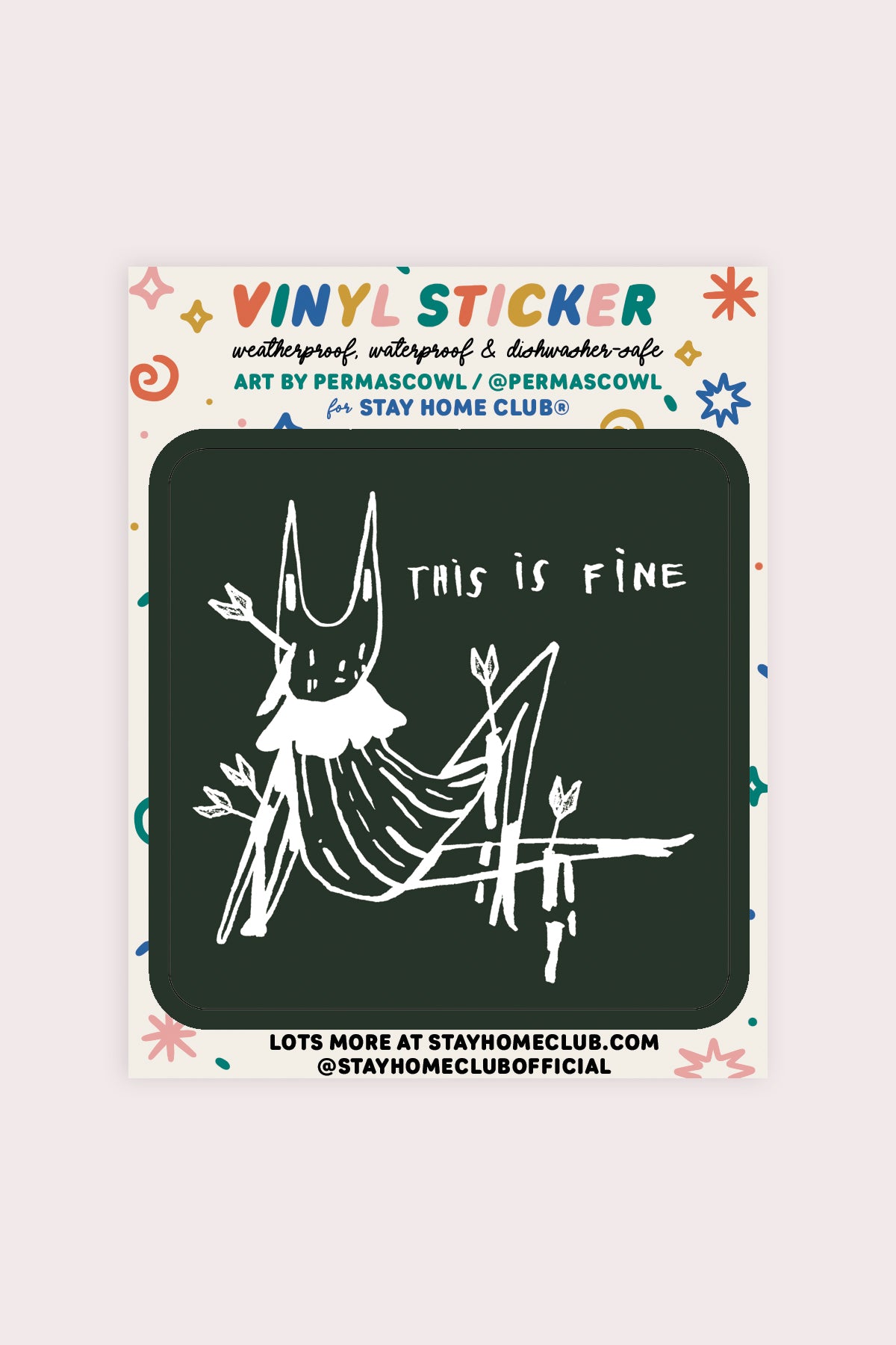 This is Fine Vinyl Sticker