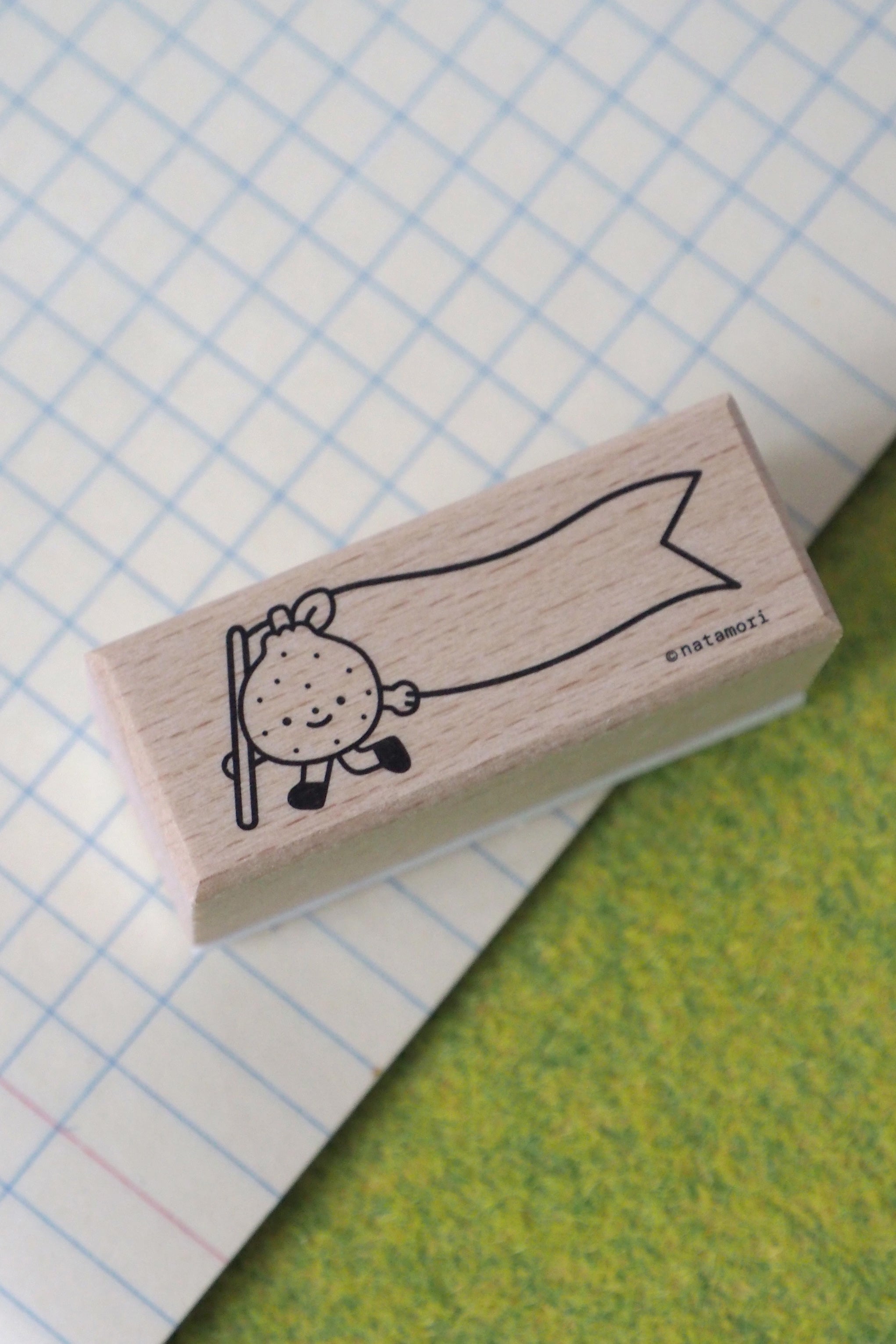 Orange Rubber Stamp