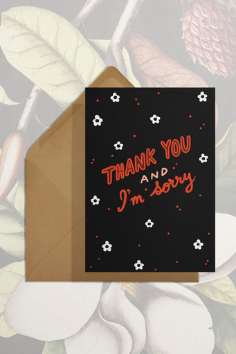 Carte de Voeux 'Thank You Sorry'