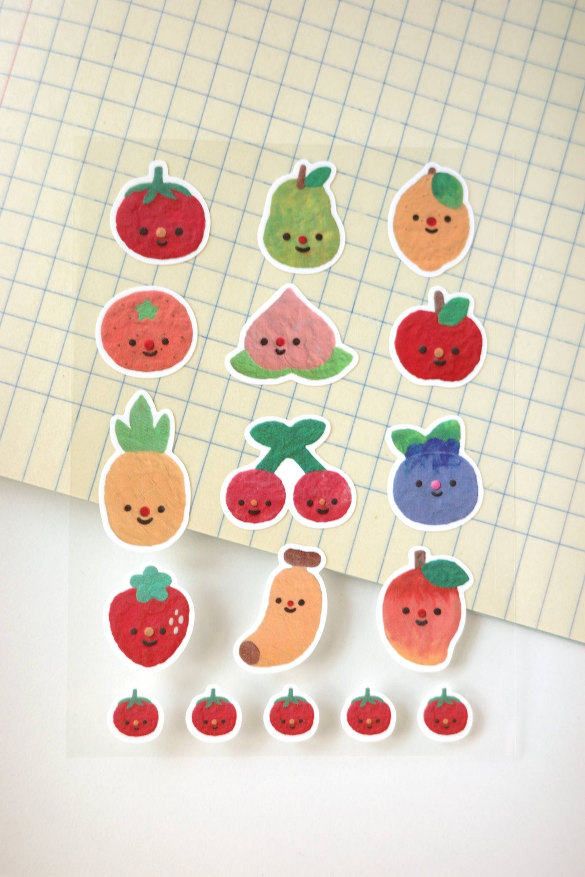 Fruits - Mini Clear Sticker Sheet