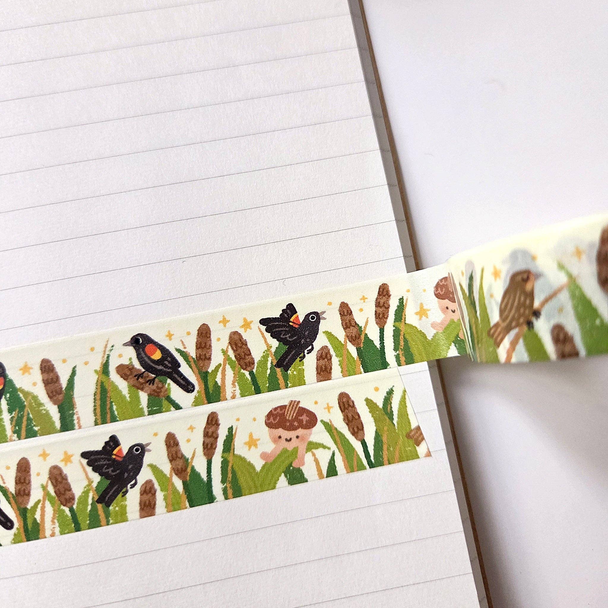 Red Wing Black Birds Washi Tape