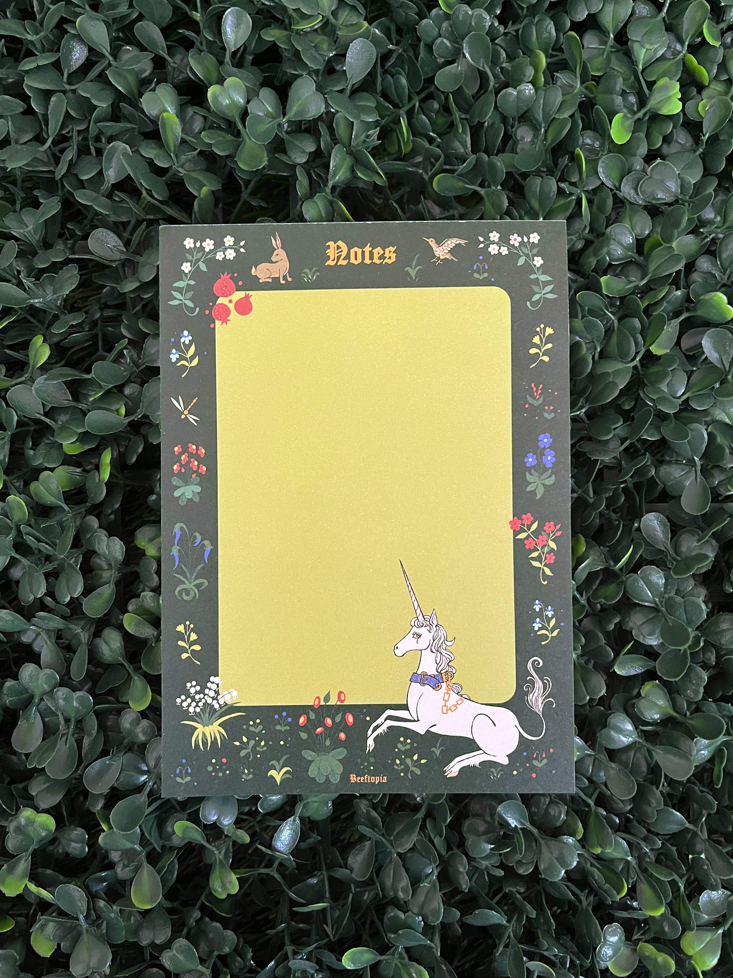 Unicorn Tapestry Notepad