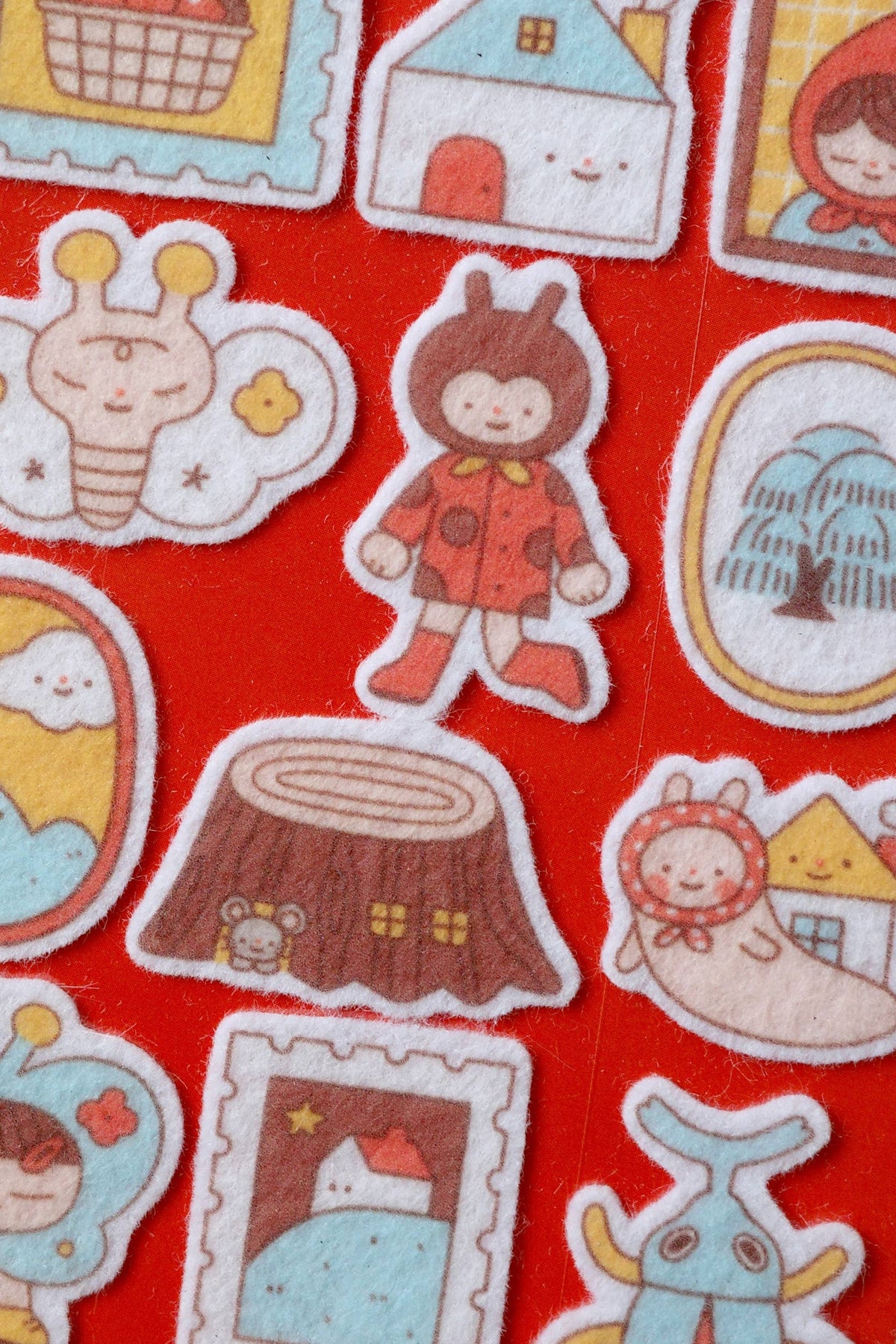 Fairy woods - felt sticker sheet