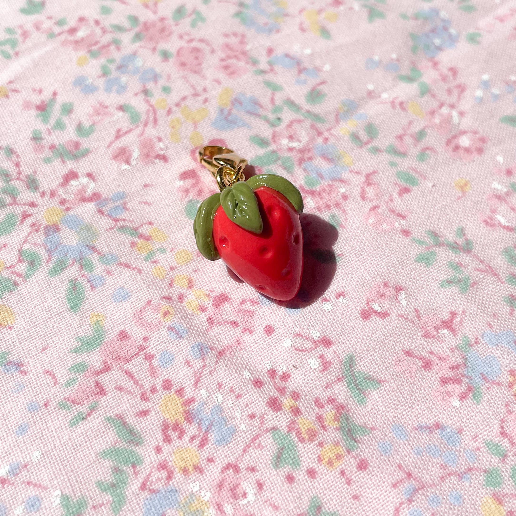 Tiny Strawberry Charm