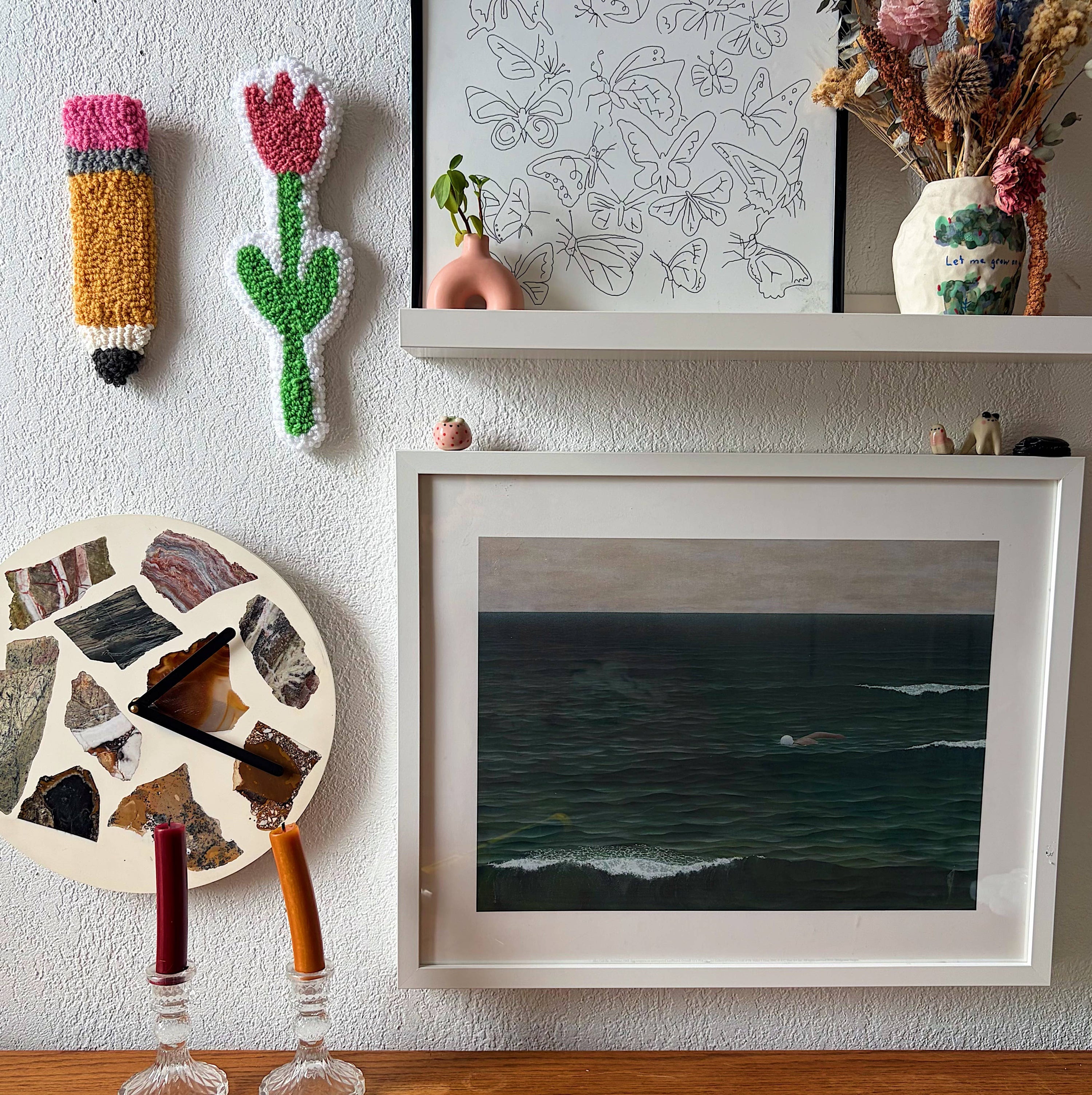 Tufted Tulip Wall Hanging
