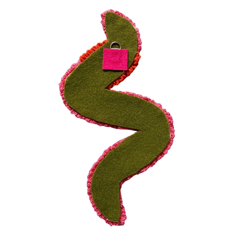 Tufted Worm Wall Hanging
