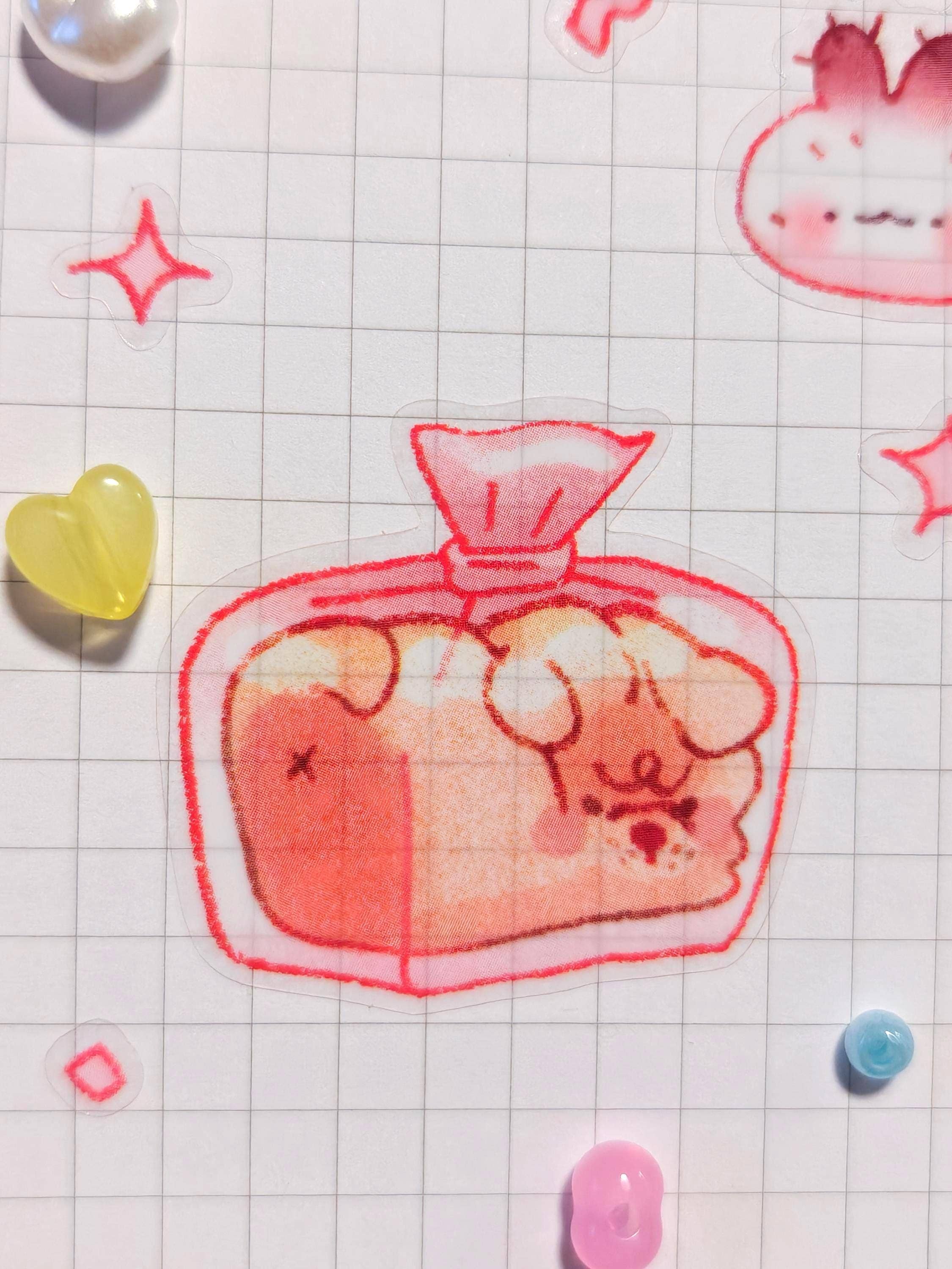 Feuille D'autocollants transparent 'Munchie Friends'