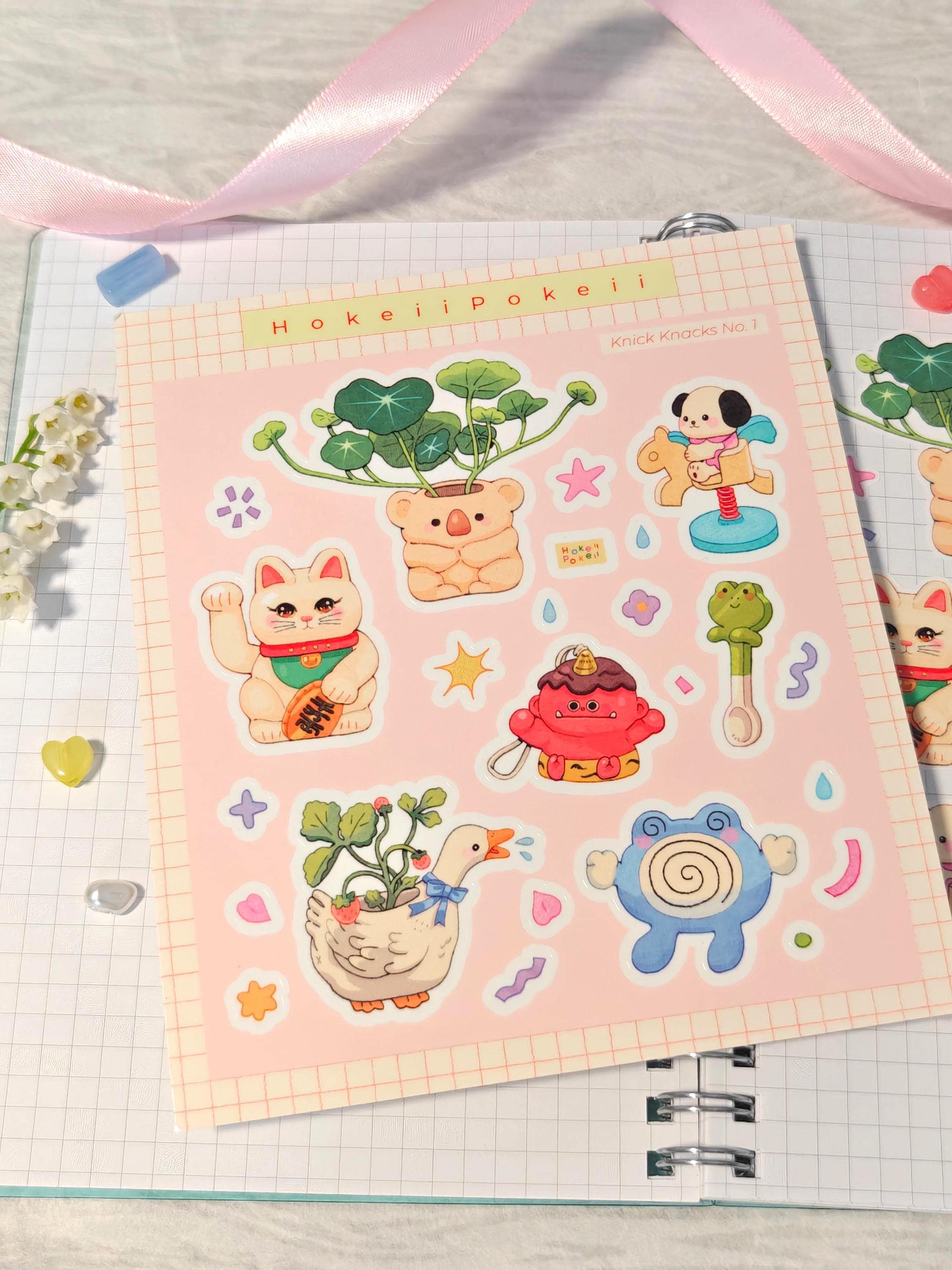 Knick Knacks Glossy Clear Sticker Sheet