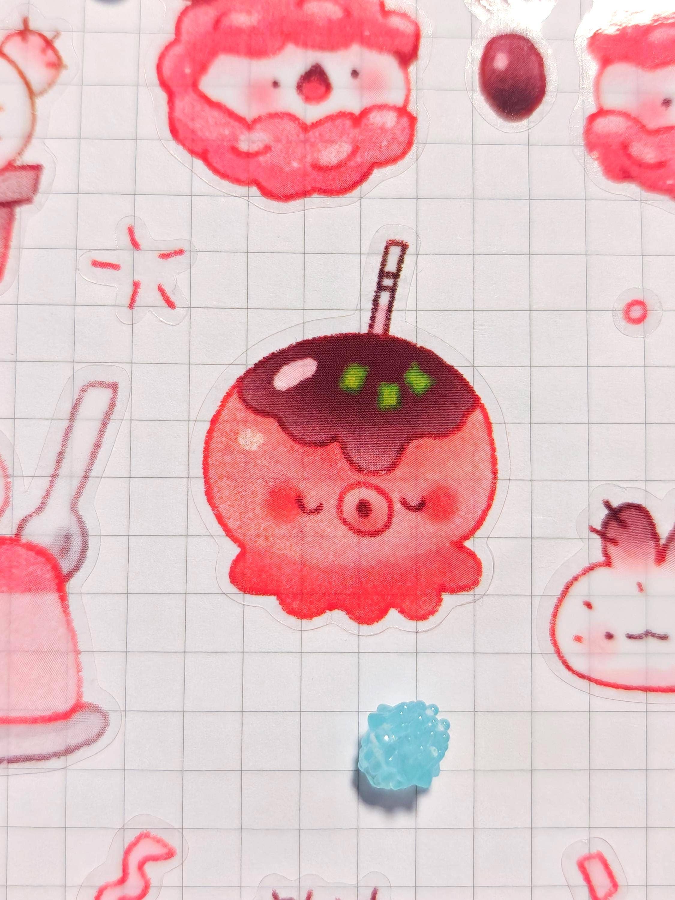 Feuille D'autocollants transparent 'Munchie Friends'