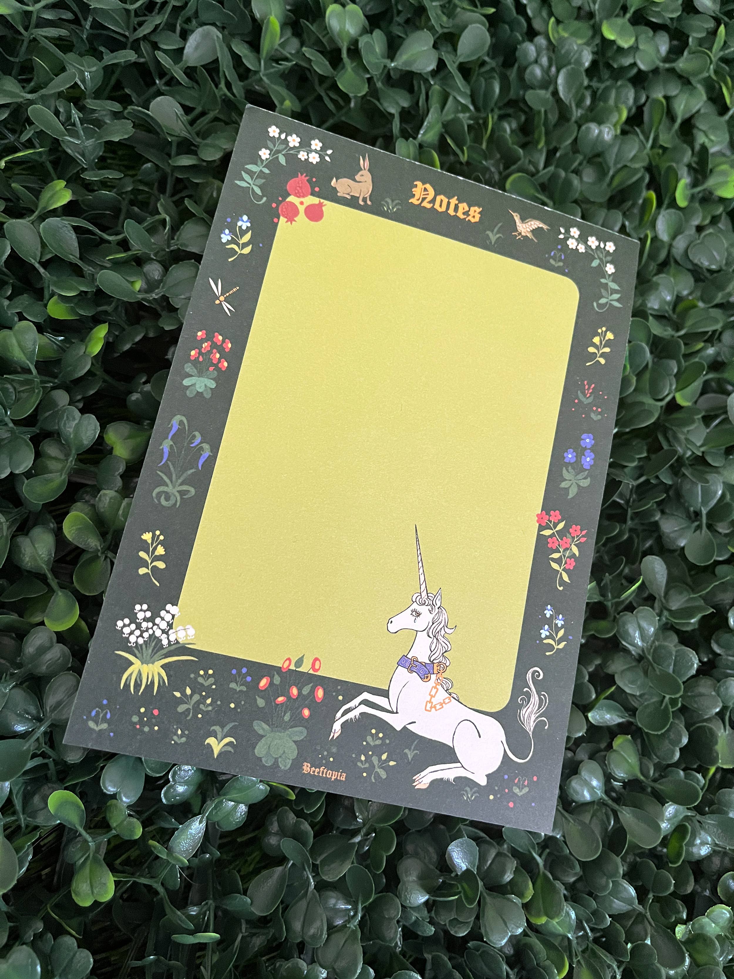 Unicorn Tapestry Notepad