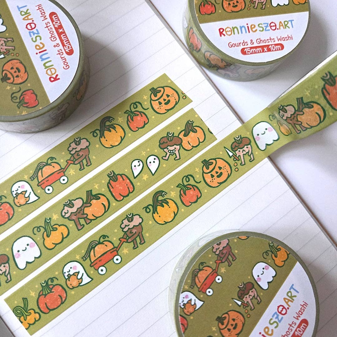 Gourds and Ghosts Washi Tape