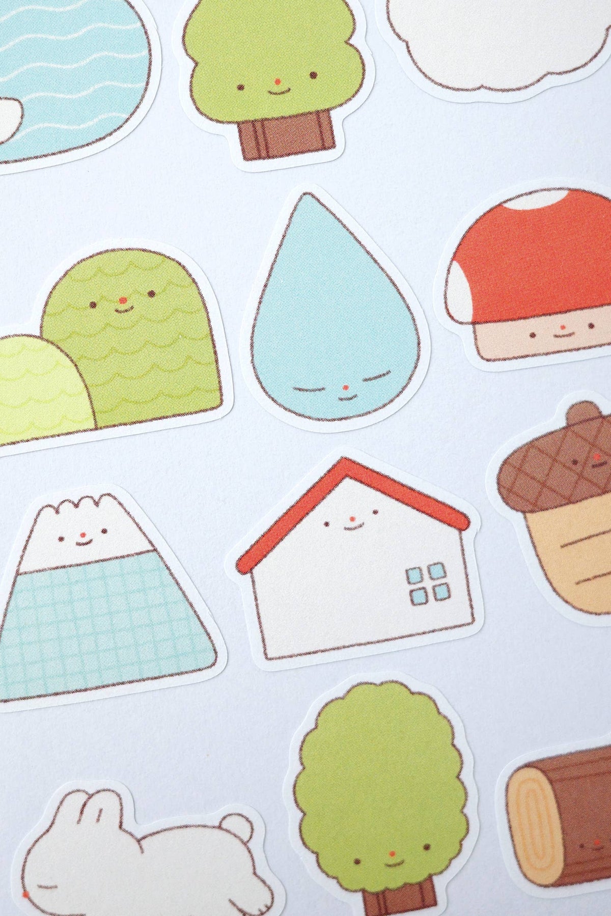 Forest - writable sticker sheet