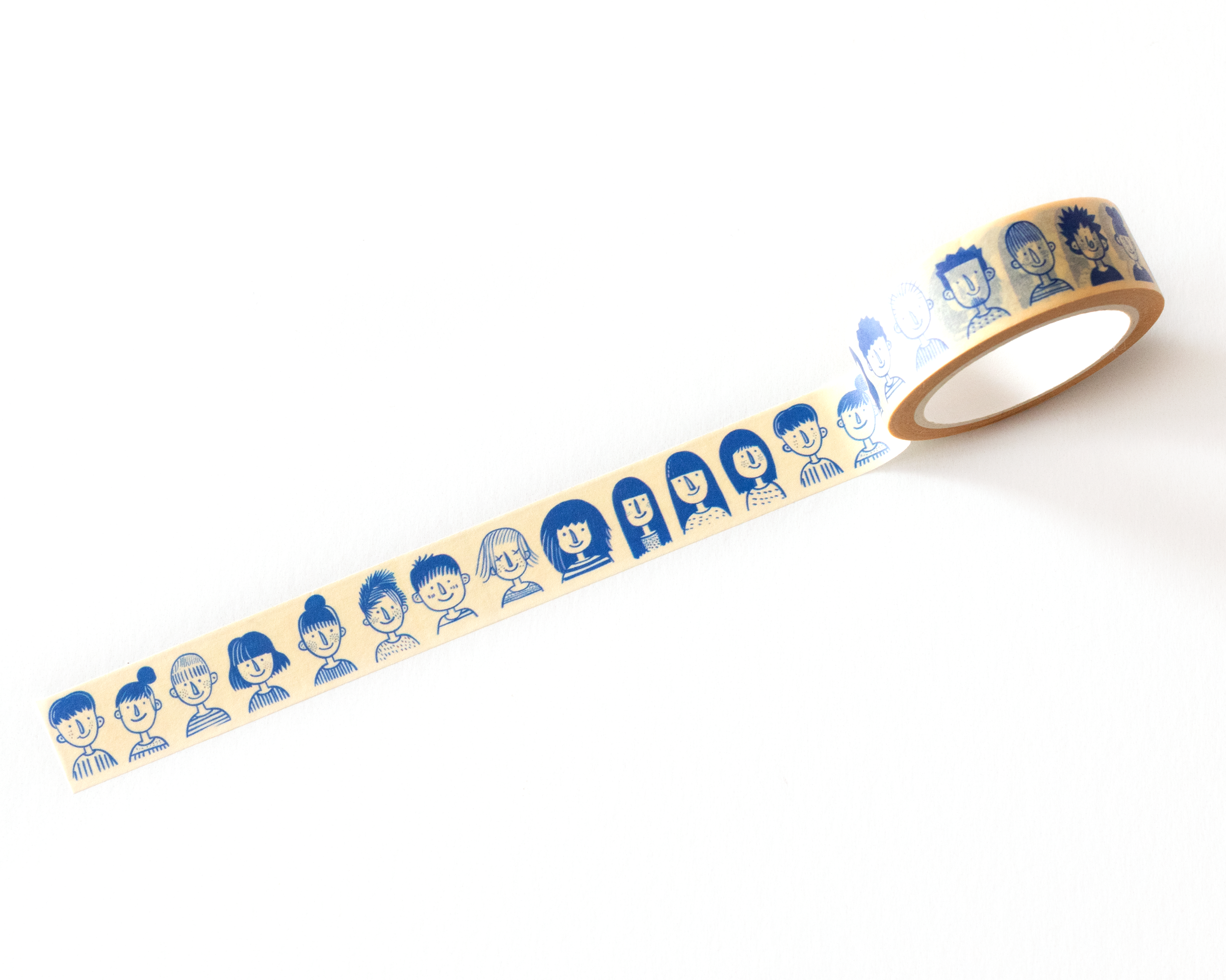 Illustrated Faces Washi Tape