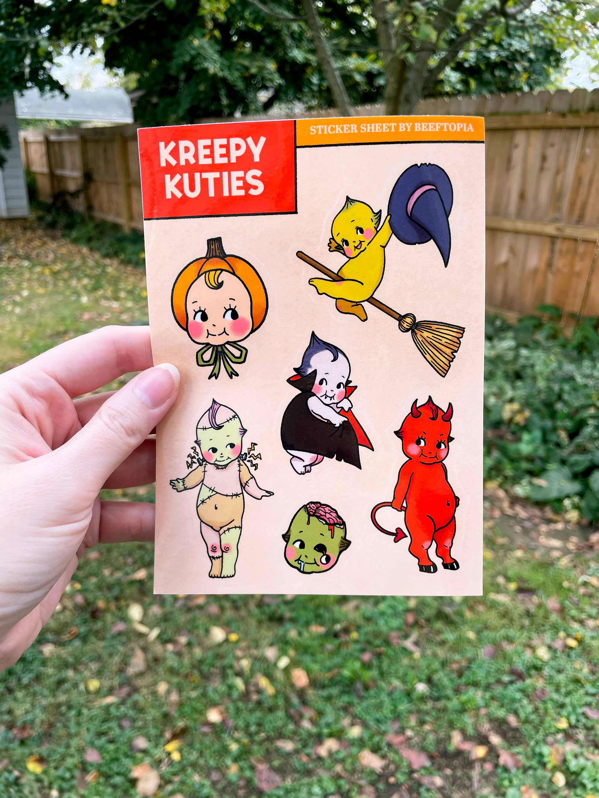 Kreepy Kuties Sticker Sheet