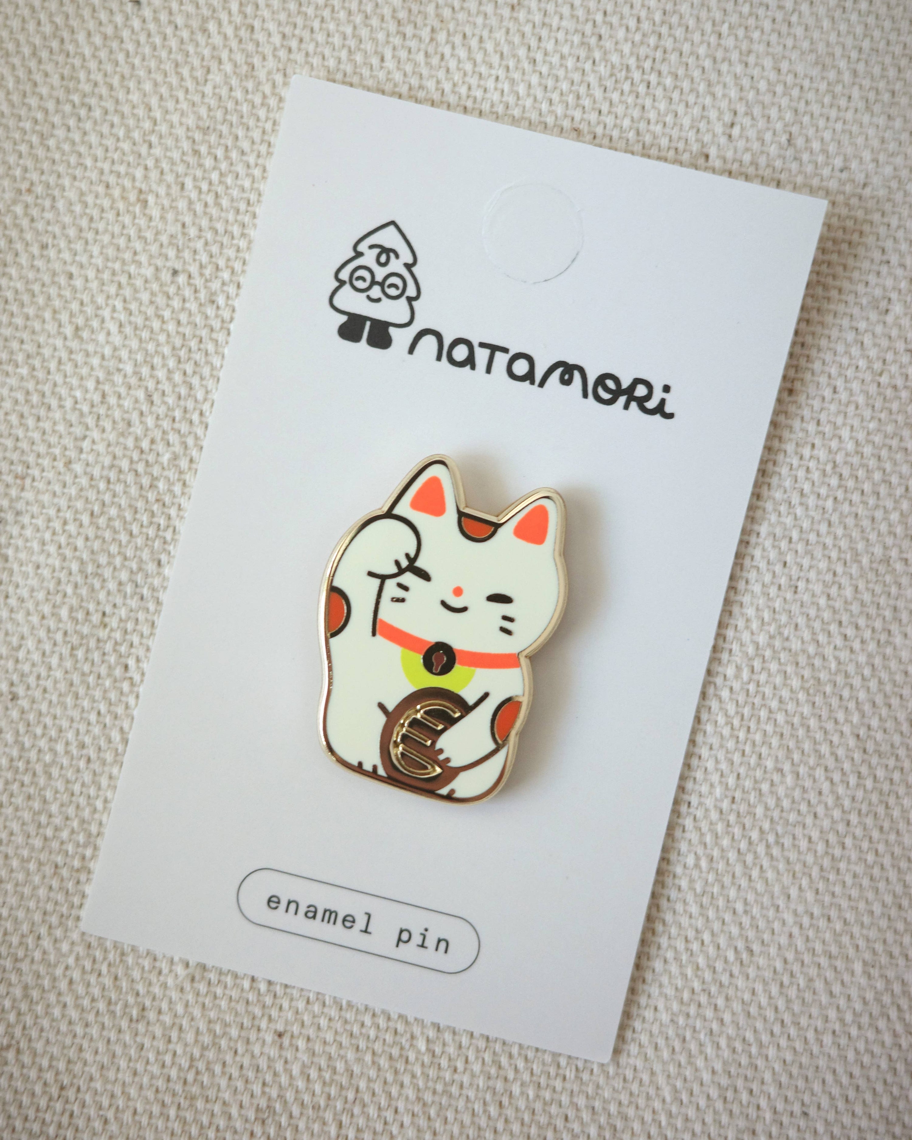 Épinglette 'Lucky Cat' de Natamori