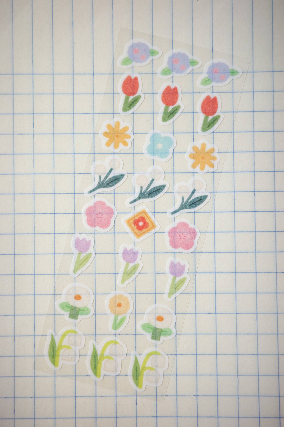 Feuille D'Autocollants Washi 'Tiny Flowers'