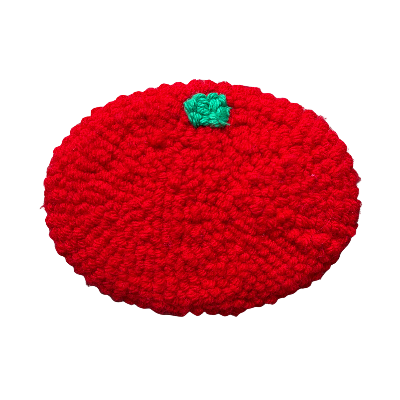 Tufted Tomato Wall Hanging