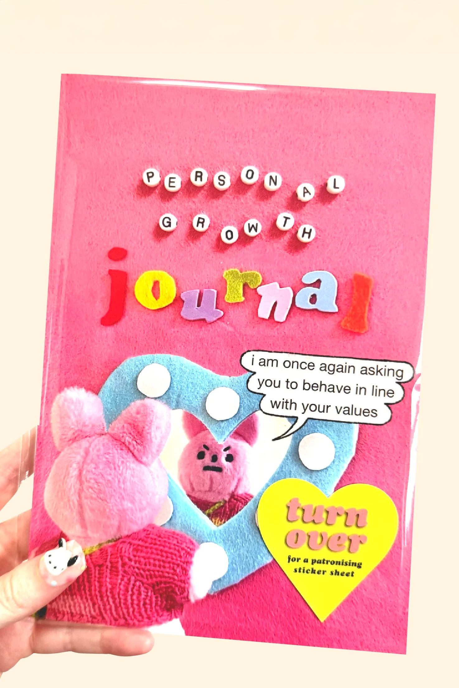 Cahier et Feuille D'autocollants 'Personal Growth Journal'