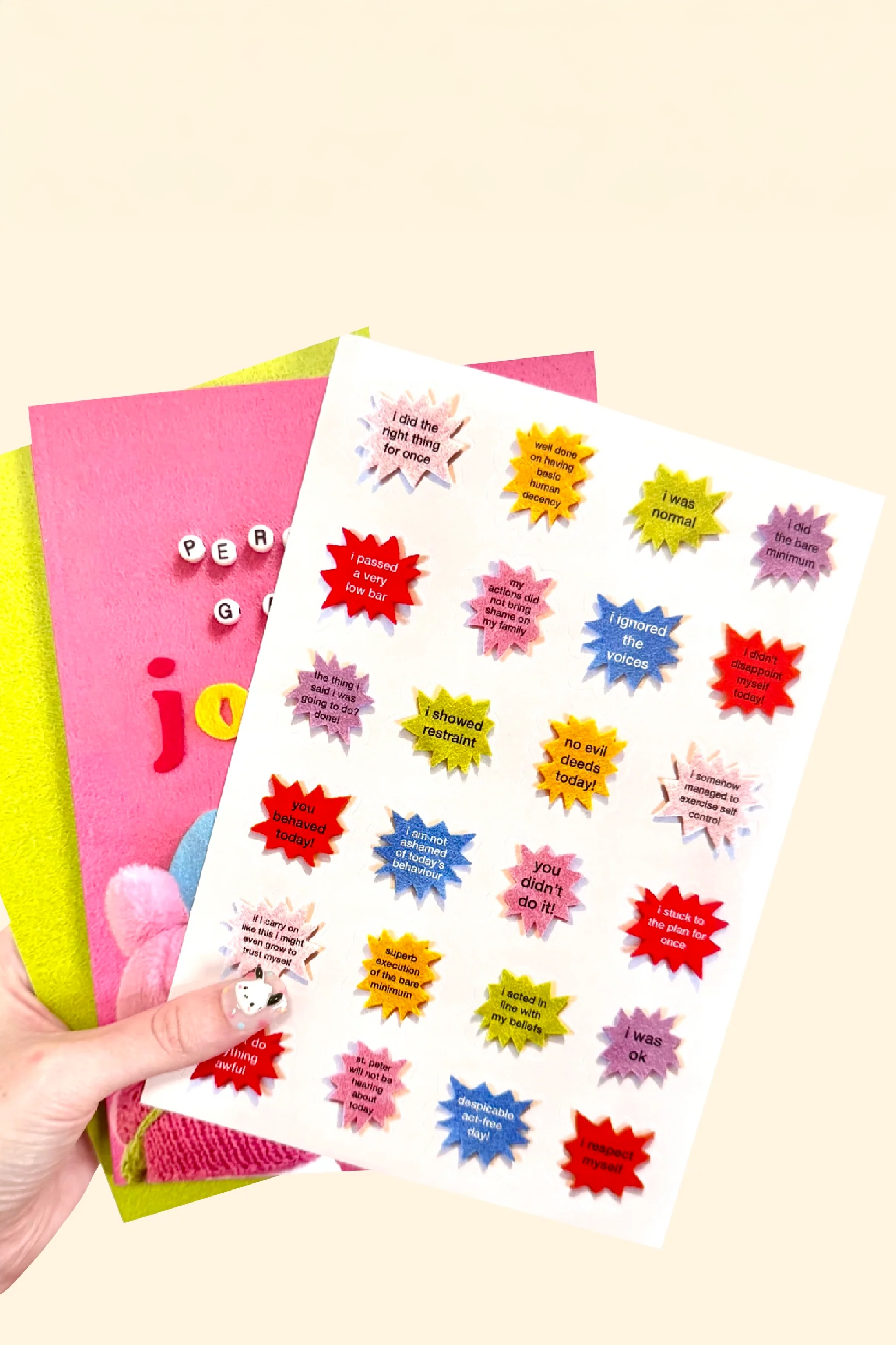 Cahier et Feuille D'autocollants 'Personal Growth Journal'