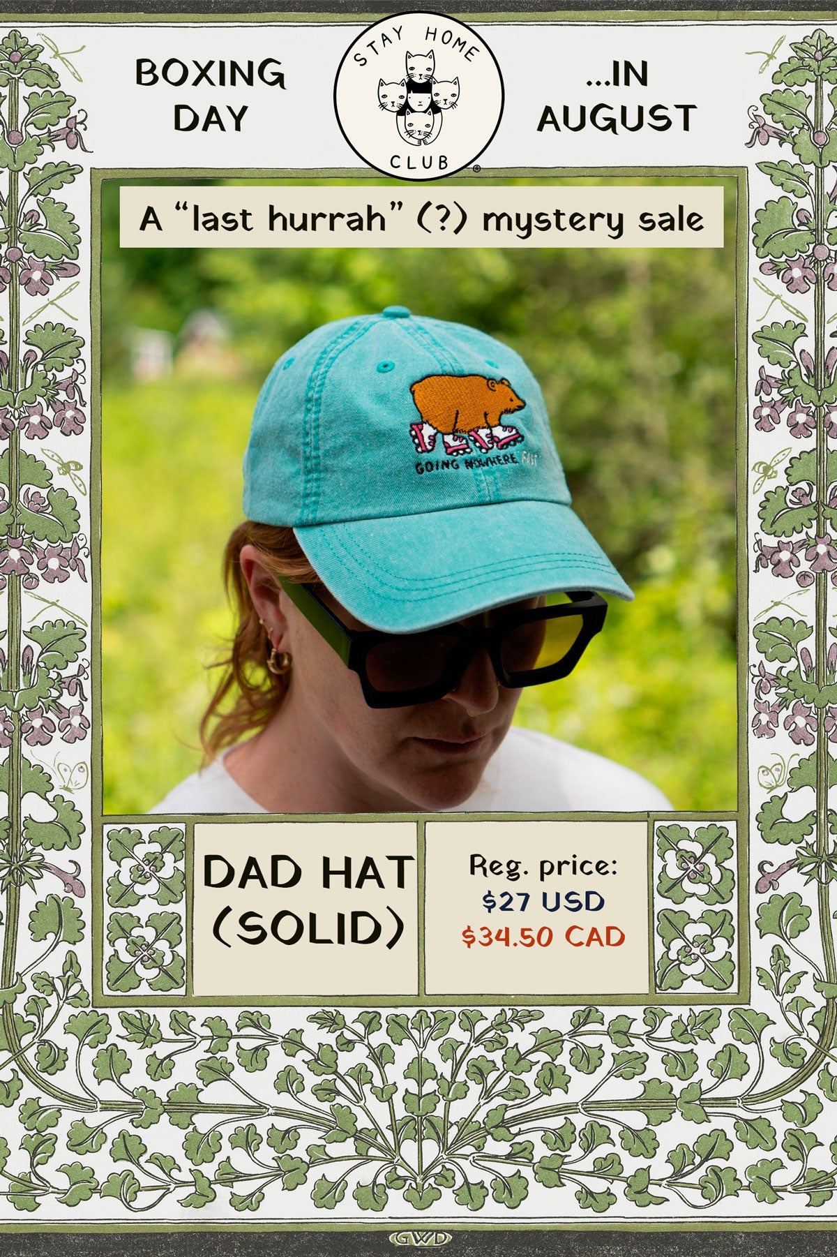MYSTERY Solid Dad Hat - Boxing Day In August