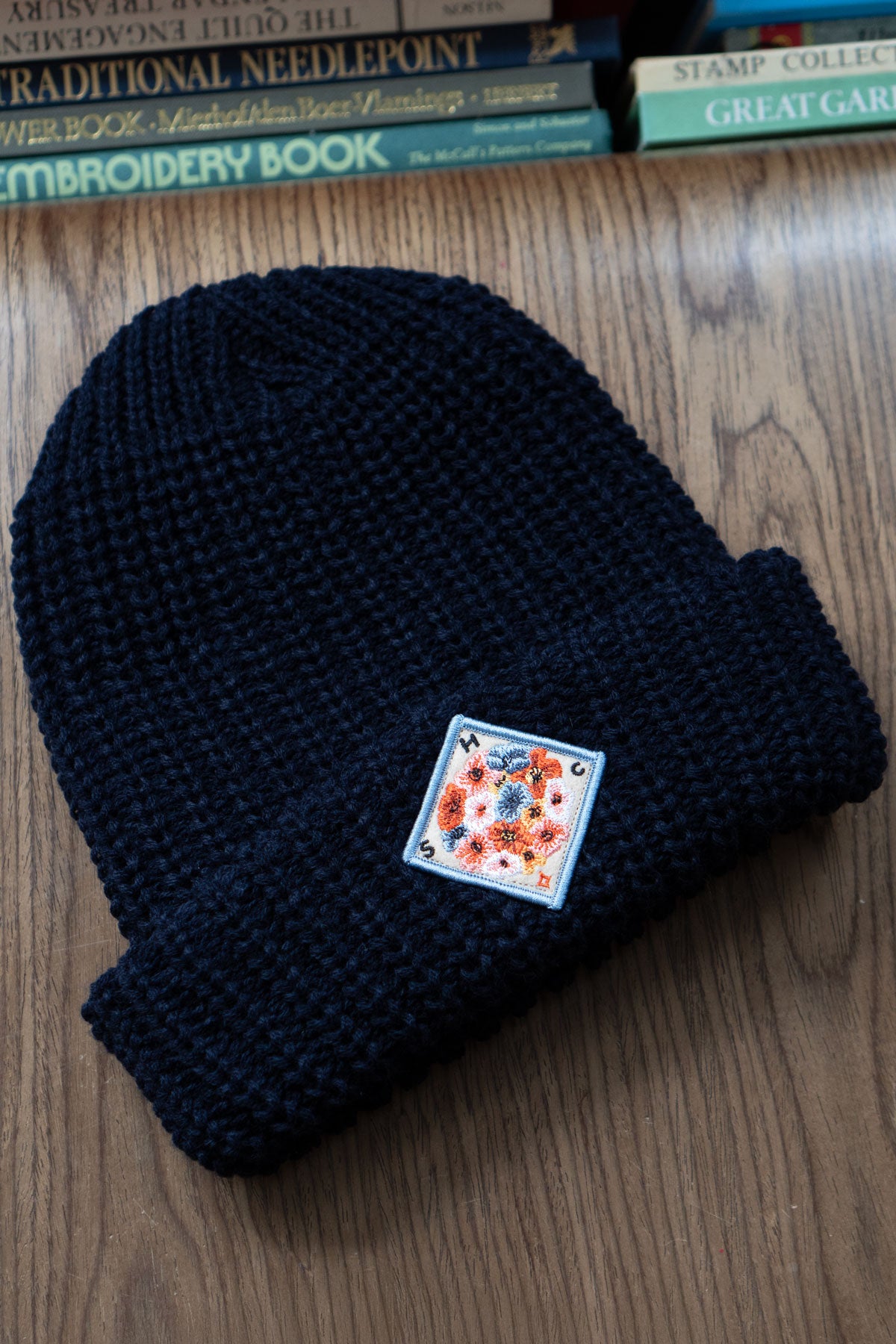 Tuque Large Mailles 'Flower Ball'