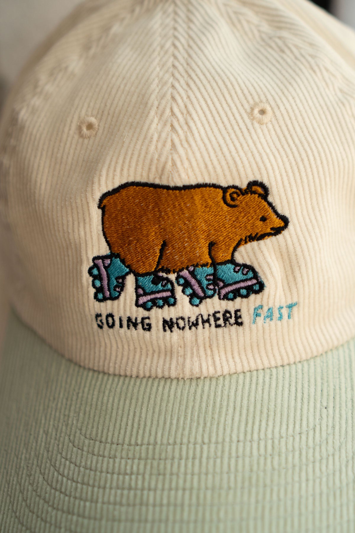 Casquette Velours Côtelé 'Going Nowhere Fast'