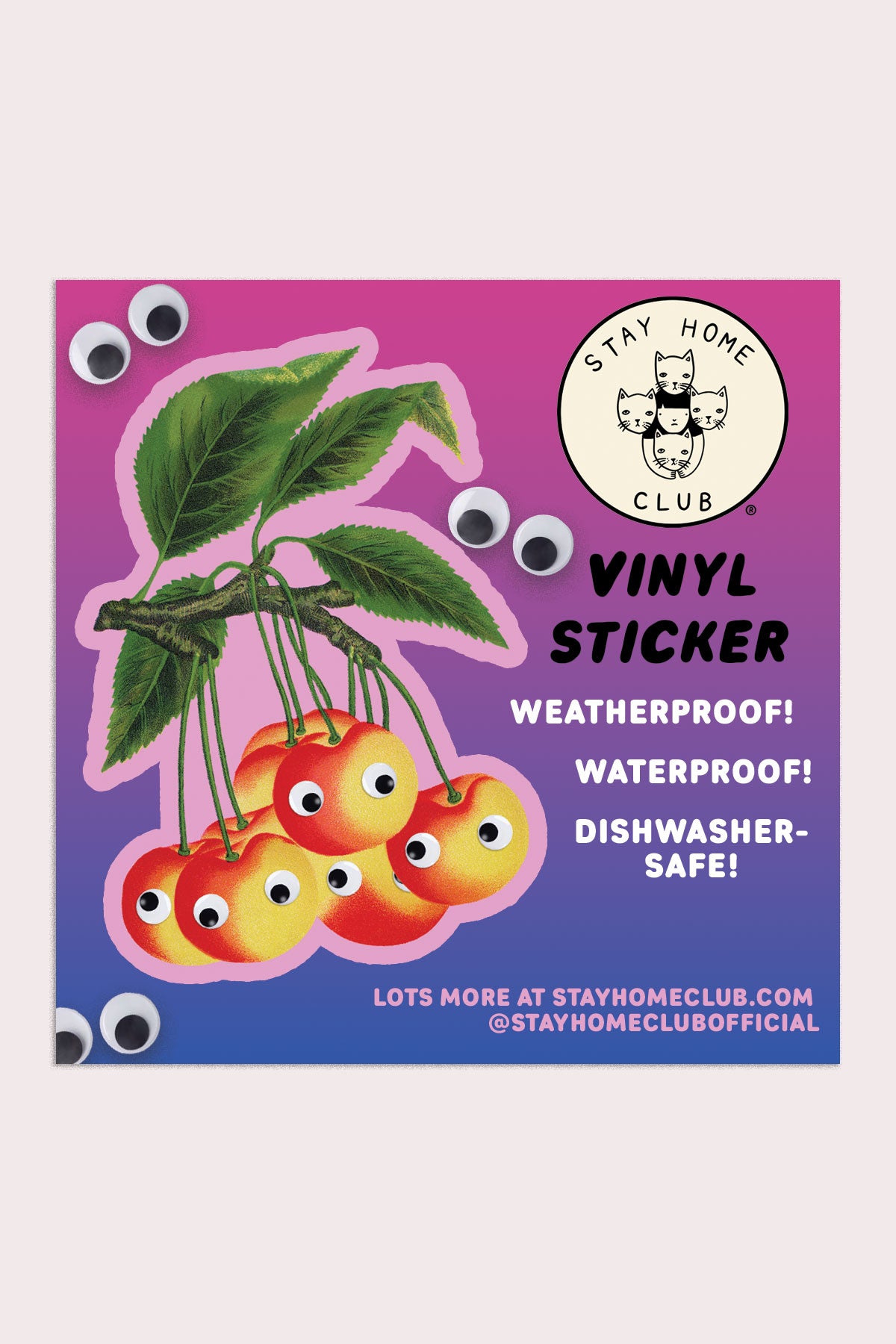 Autocollant "Googly Cherries"