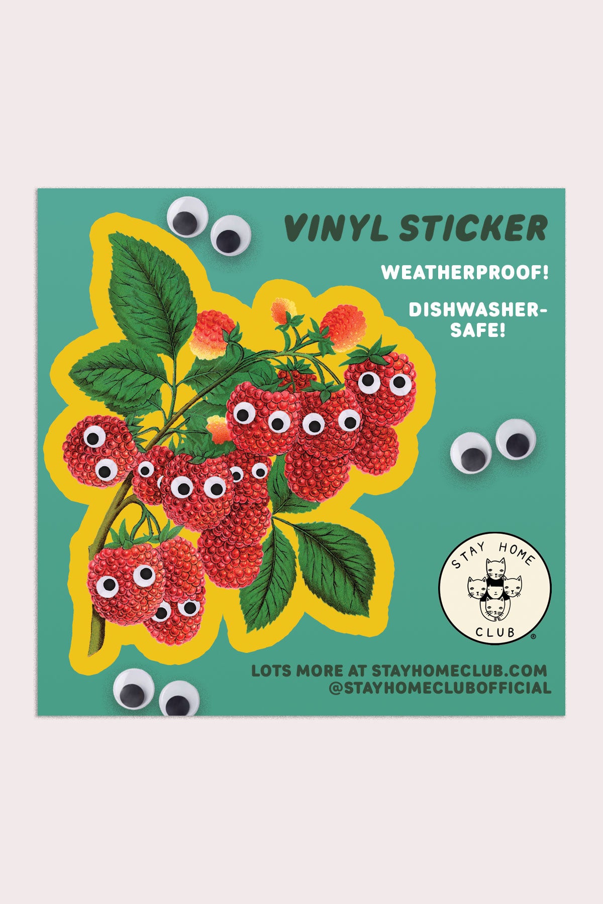 Autocollant "Googly Raspberries"