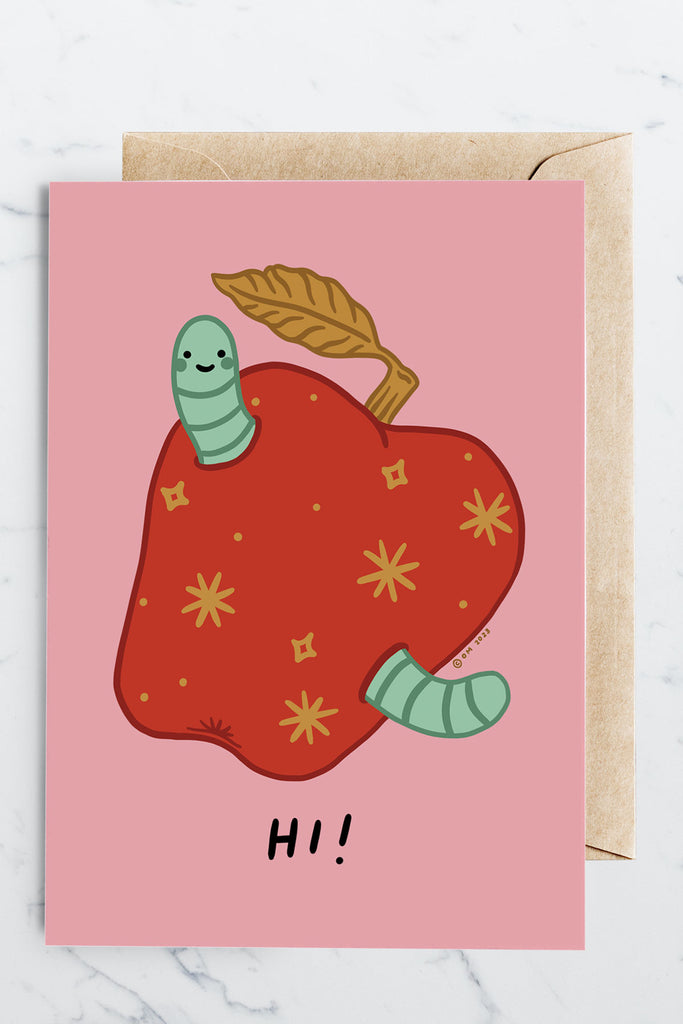 Carte de Voeux 'Hi (Worm)'