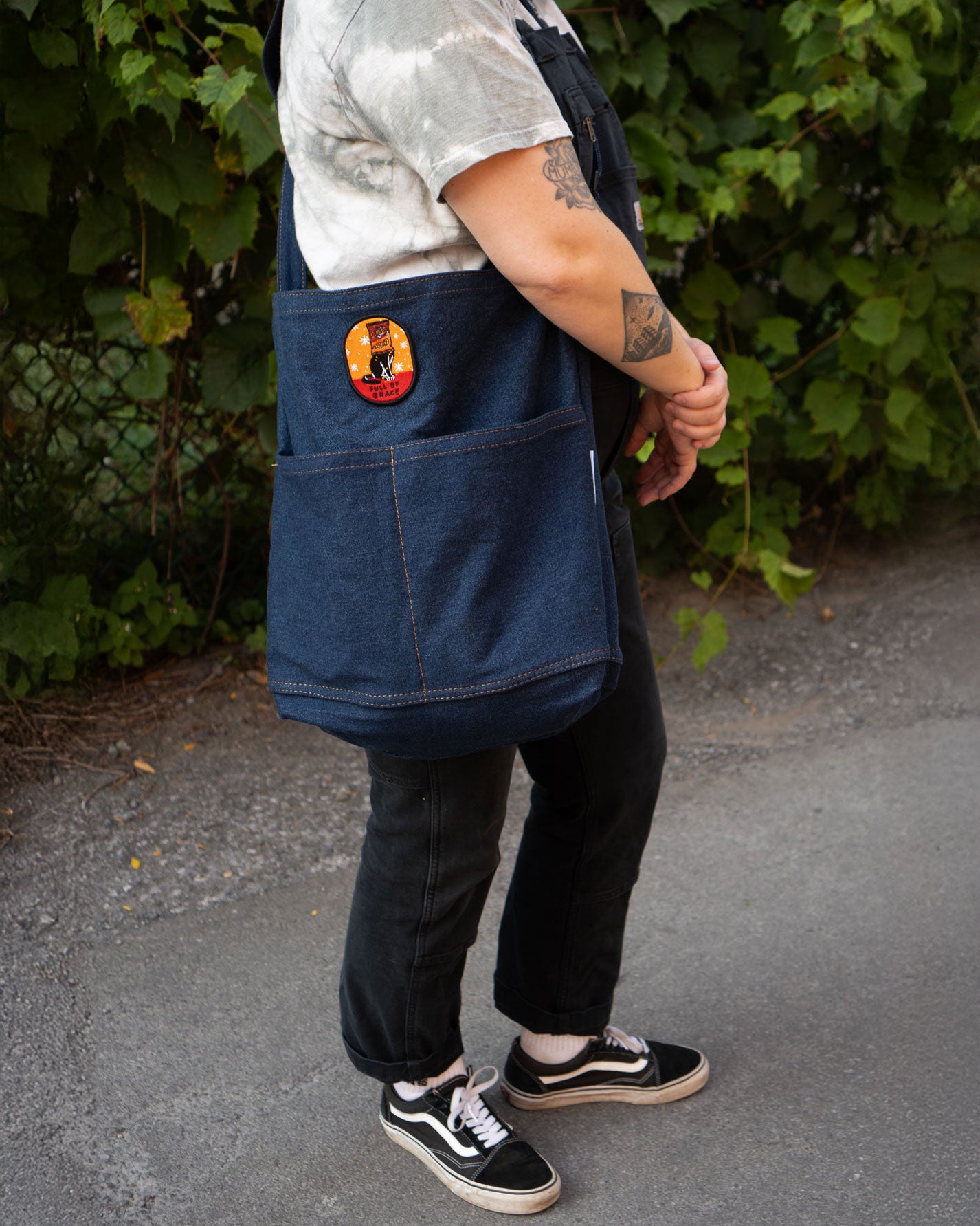 Fourre-Tout Denim à Poches - Choisis Ta Patch