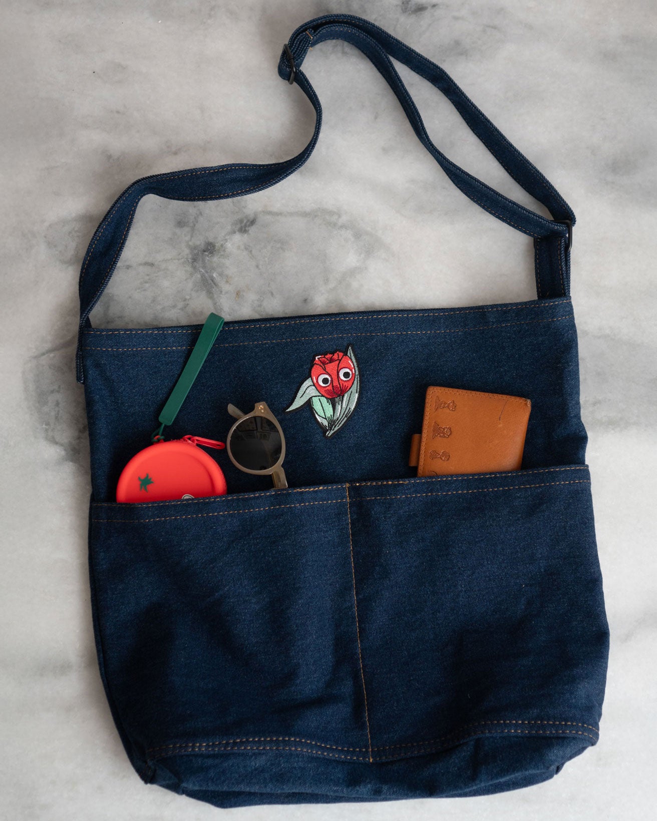 Fourre-Tout Denim à Poches - Choisis Ta Patch