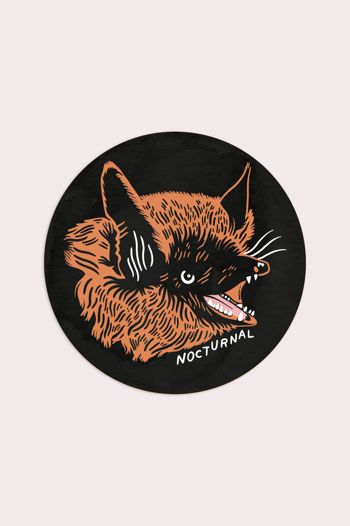 Nocturnal Vinyl Sticker