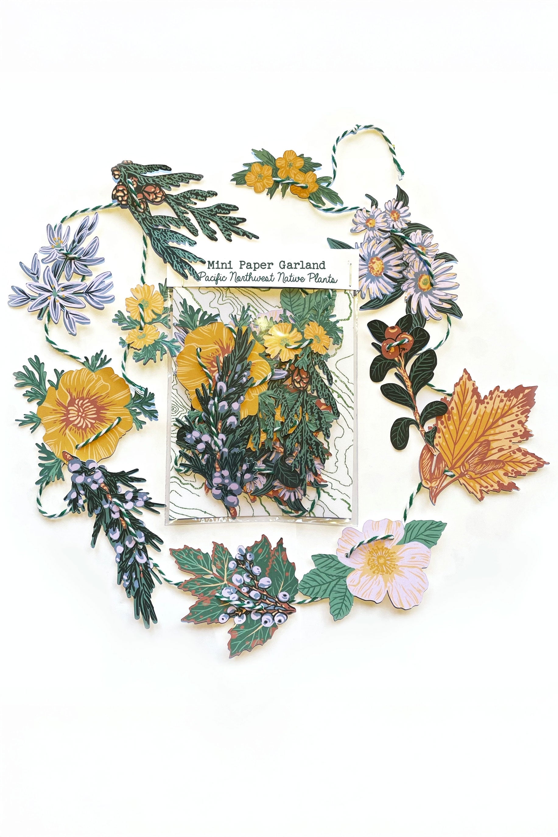 Guirlande en Papier 'PNW Native Plants'