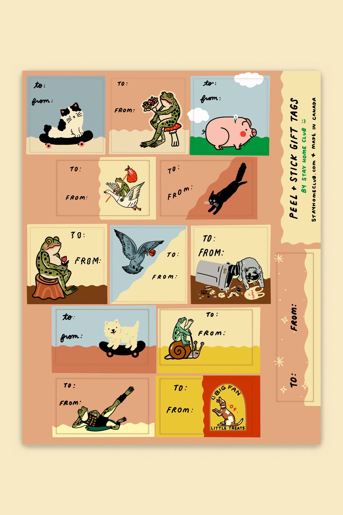 SHC Creatures - Gift Tag Sticker Labels