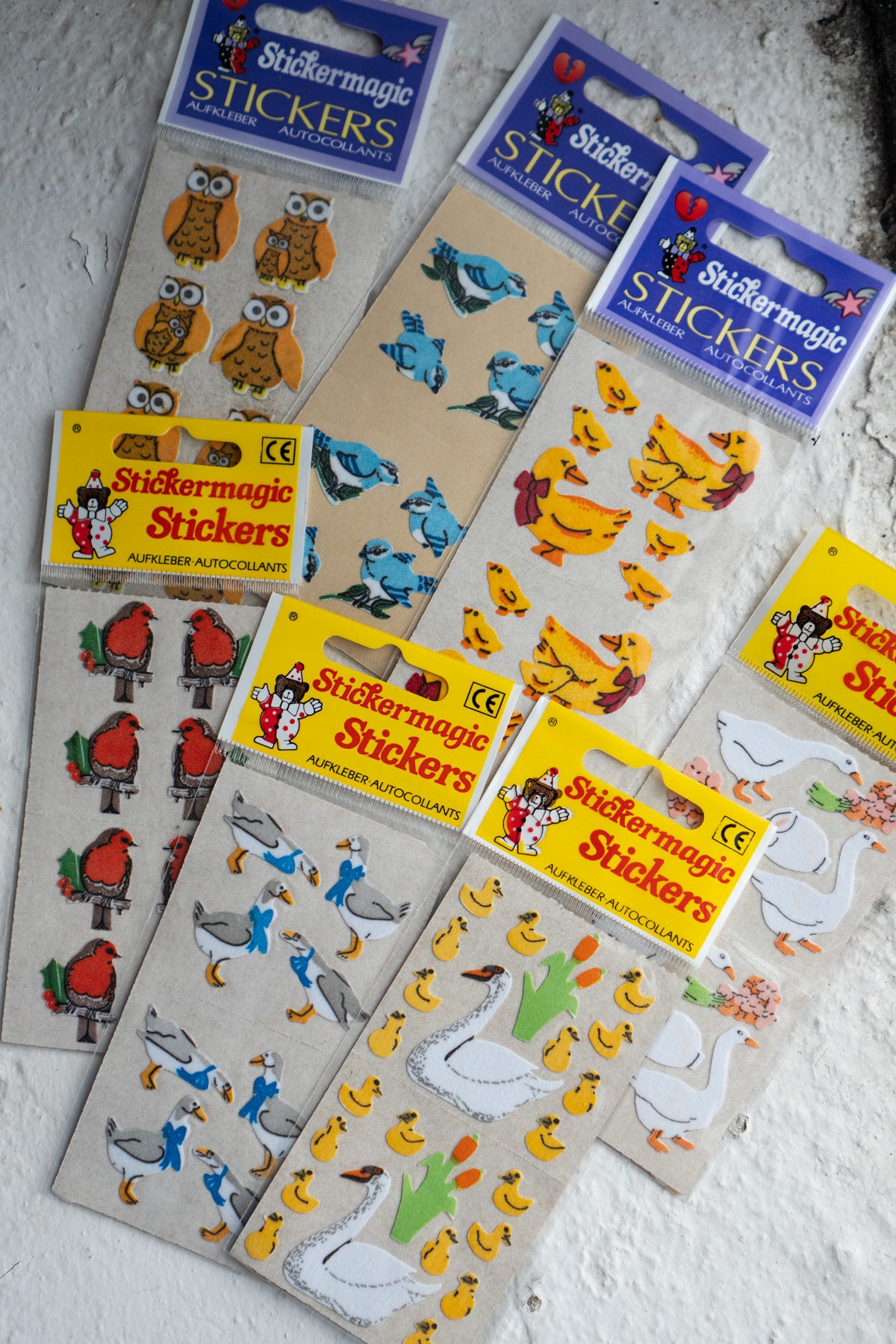 Autocollants Vintage - Oiseaux