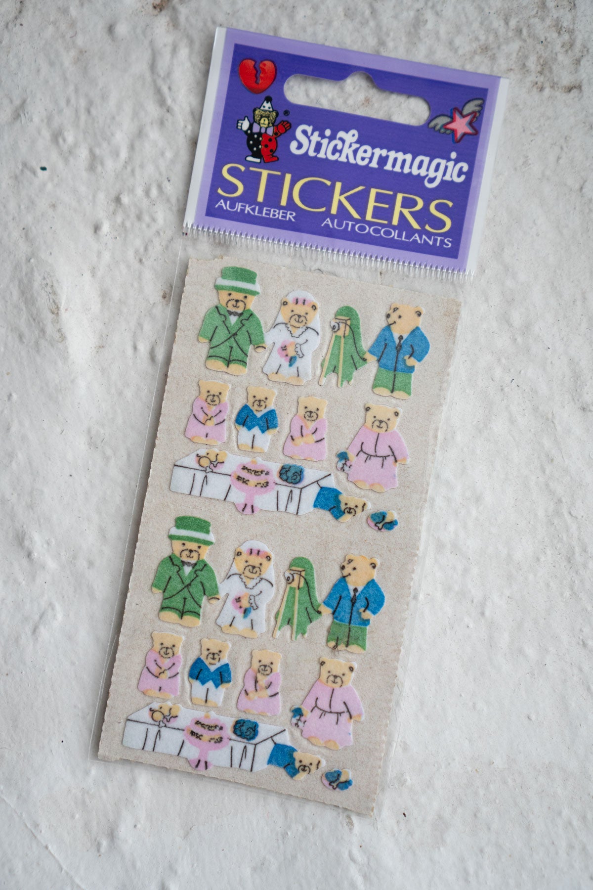 Nostalgic Sticker Strips - Teddy Bear World