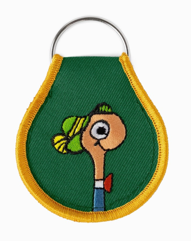 Lowly Worm Patch Keychain