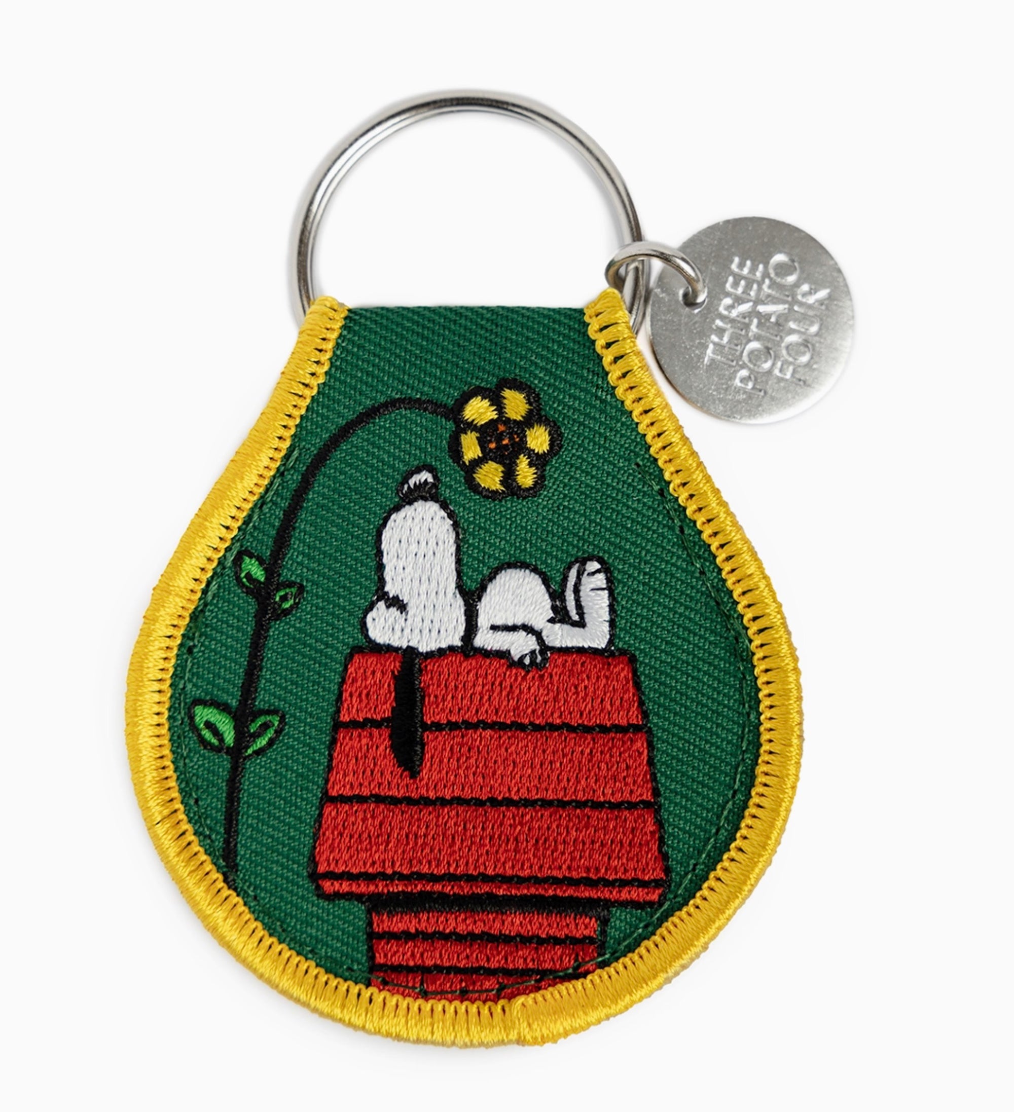 Snoopy Doghouse Patch Keychain