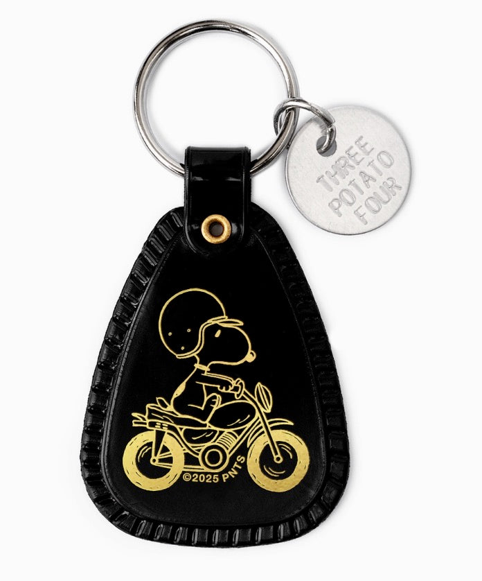 Snoopy Motorcycle Saddle Keychain